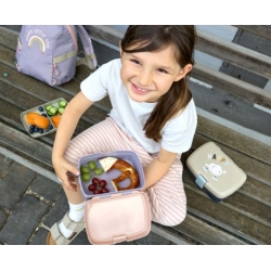 Boite à tartines - Arc en ciel Rose