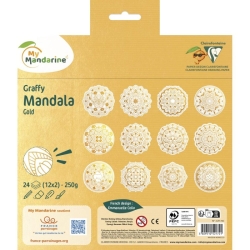 Graffy mandala - Gold