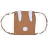 Sac à dos lapin en nid d'abeille - noisette