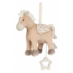 Mini peluche musicale -  Cheval beige