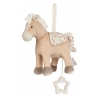 Mini peluche musicale -  Cheval beige