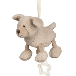 Mini peluche musicale -  Chien beige