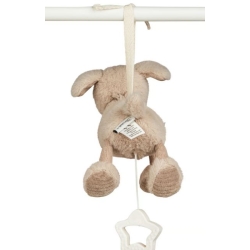 Mini peluche musicale -  Chien beige