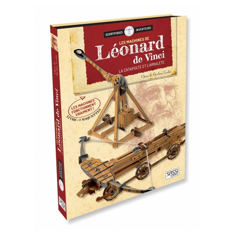 Livre maquette - La catapulte et l'arbalète de Léonard de Vinci