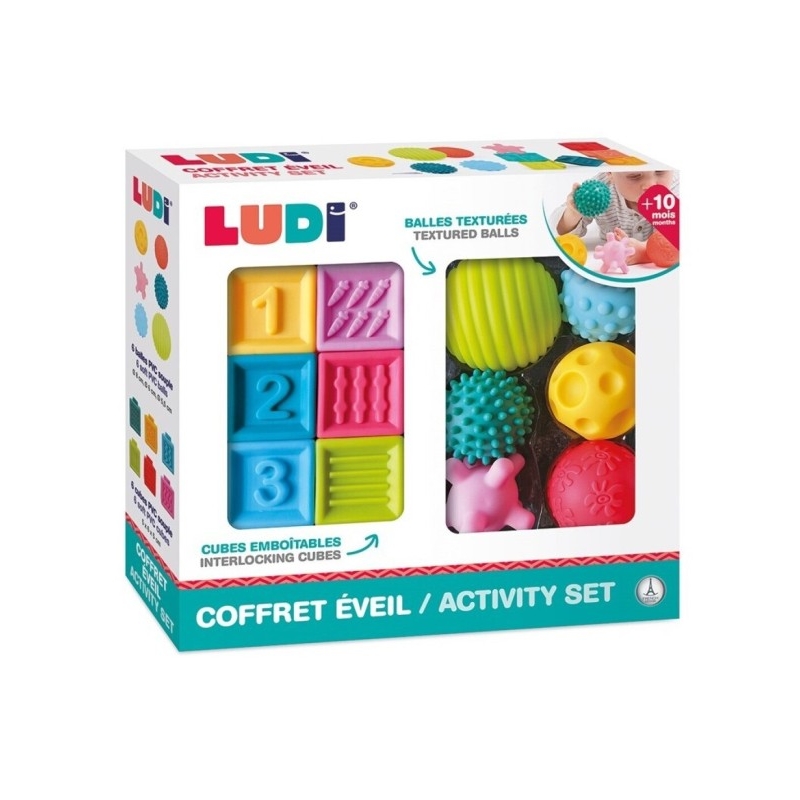 Coffret d'éveil - Balles et cubes