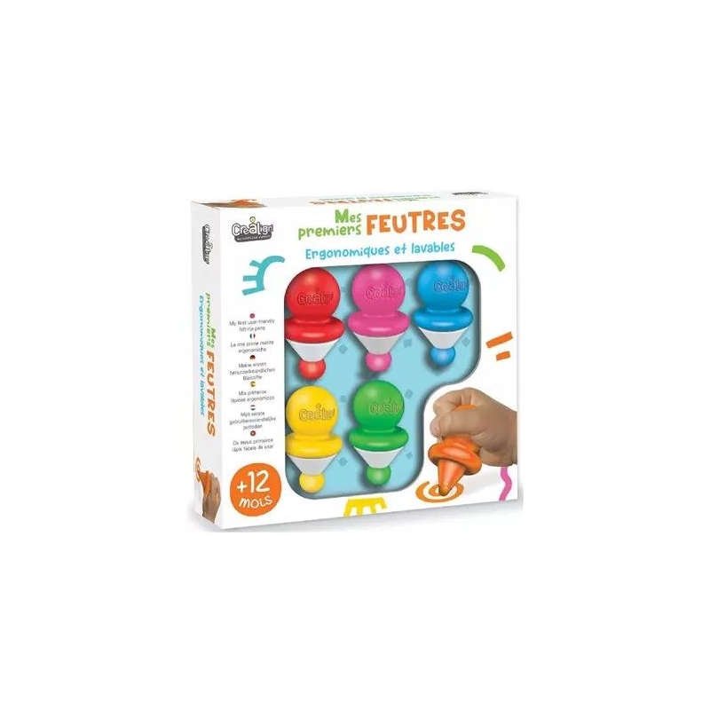 Mes premiers feutres - Formes ergonomiques 5 pcs