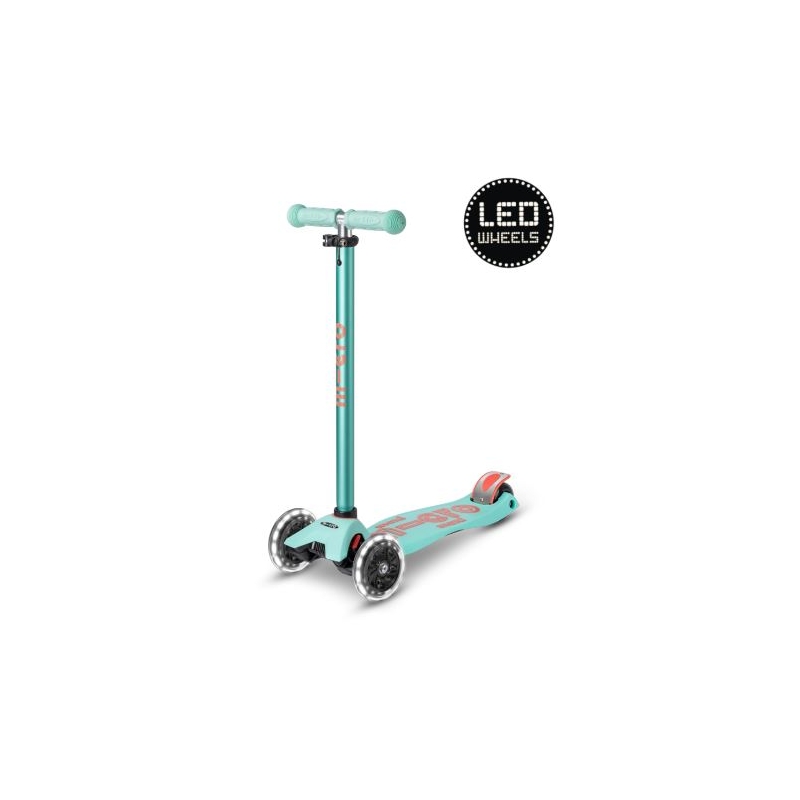 Trottinette Micro Maxi deluxe LED menthe
