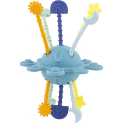 Hochet lune sensorielle bleue