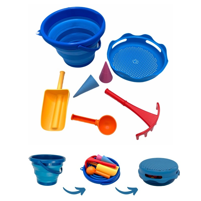 Jeux de plage 7 en 1 bleu