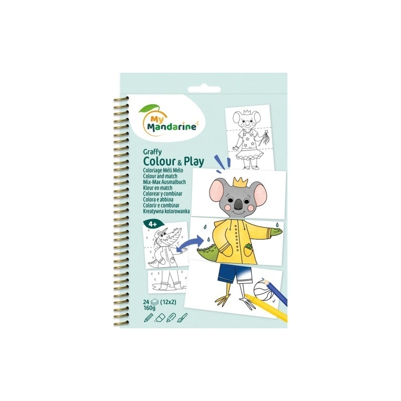 Graffy colour & play, animaux habilés
