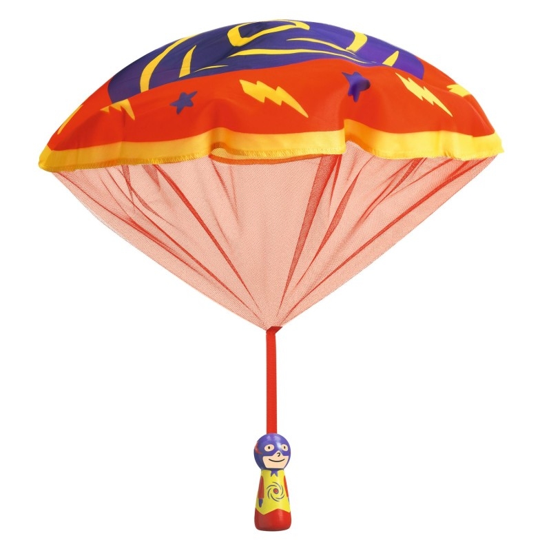 Flying Heroes - Parachutistes en bois à lancer