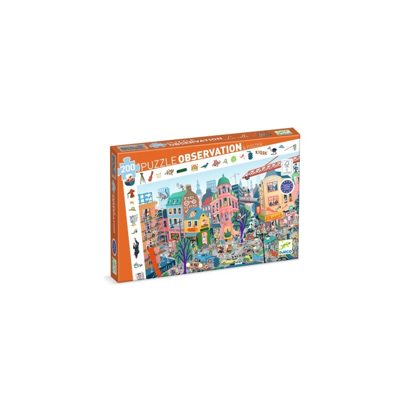Puzzle observation 200 pièces - La ville