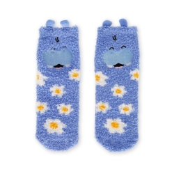 Chaussettes antidérapantes - Hippopotame