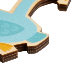 Promo Puzzle en bois 2 en 1 - Eléphant
