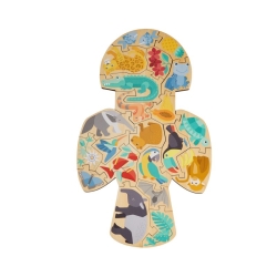 PROMO Puzzle en bois 2 en 1 - Perroquet