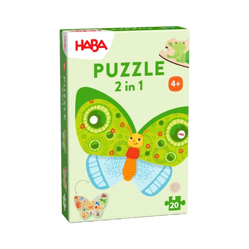 PROMO Puzzle en bois 2 en 1 - Papillon