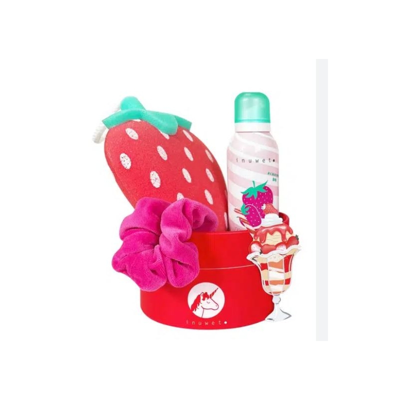 Coffret de bain sweet pink - Fraise
