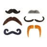 Moustaches autocollantes - Set de 6