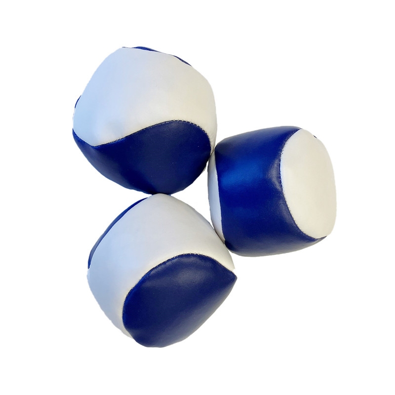 Balles de jonglerie 3 pièces - Bleu/blanc