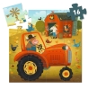 Puzzle silhouette 16 pièces - Le tracteur
