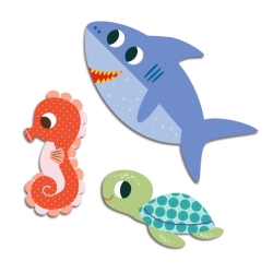 62 gommettes pour les petits - Animaux de la mer
