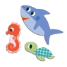 62 gommettes pour les petits - Animaux de la mer