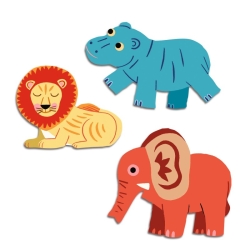 62 gommettes pour les petits - Animaux de la savane