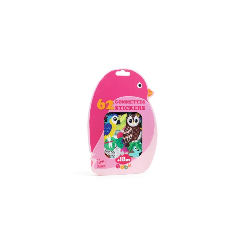 62 gommettes pour les petits - Oiseaux