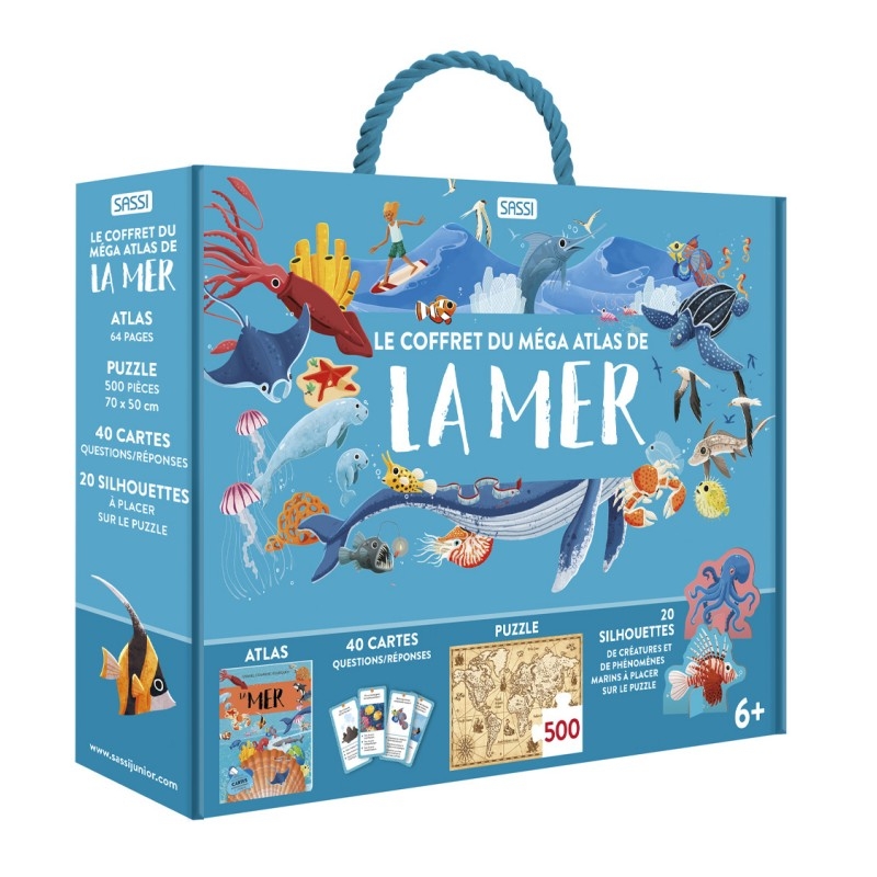 Puzzle 500 pcs - Le coffret de l'atlas de la mer
