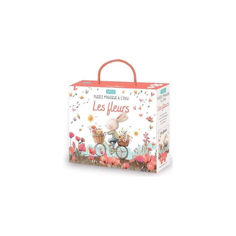 Puzzle magique à l'eau - Les fleurs