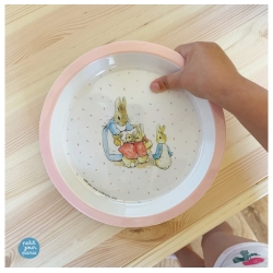 Pierre Lapin - Assiette plate rose