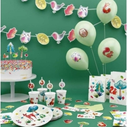 Guirlande anniversaire - Animaux de la forêt