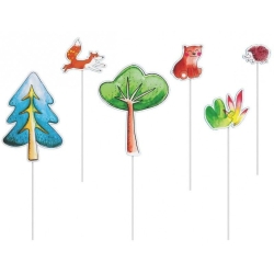 Piques à gâteaux - Animaux de la forêt