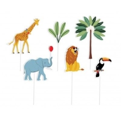 Piques à gâteaux - Animaux de la savane