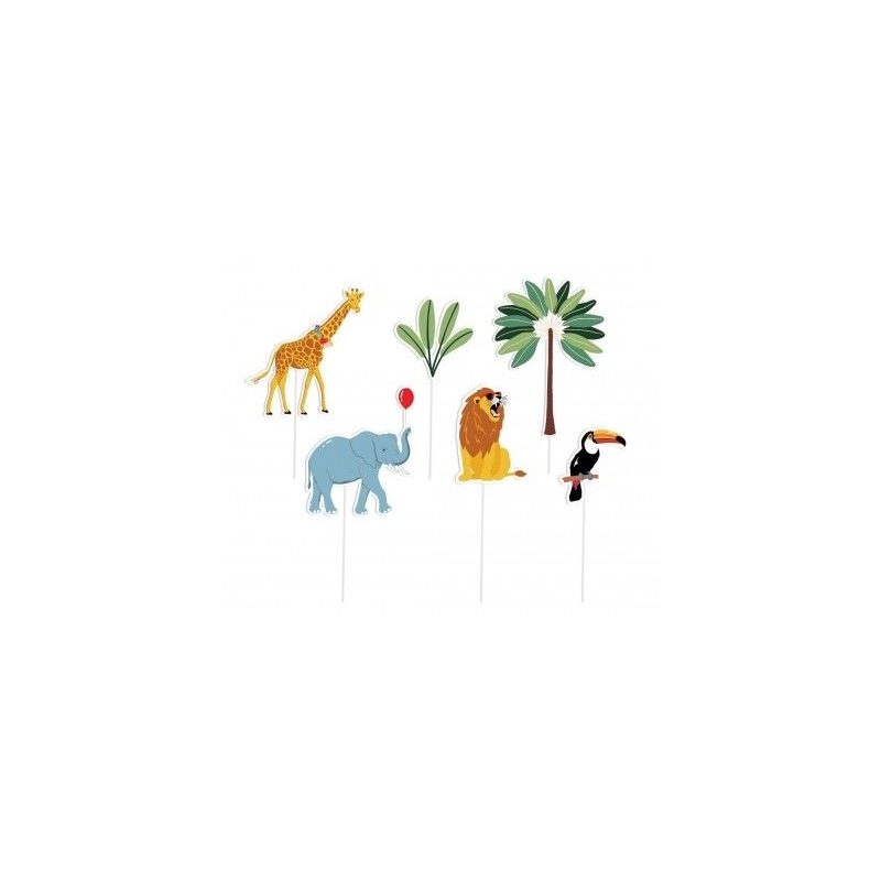 Piques à gâteaux - Animaux de la savane