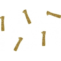 50 confettis à paillettes dorés - Chiffre 1