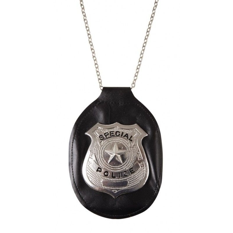 Collier badge policier