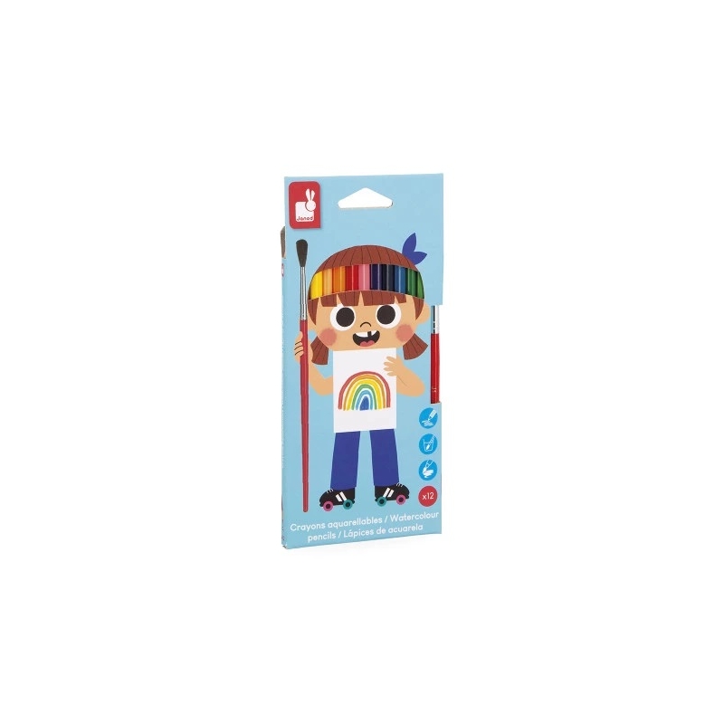 Crayons de couleurs aquarellables