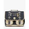 Cartable moyen 38 cm - Navy gold léopard