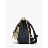 Cartable moyen 38 cm - Navy gold léopard