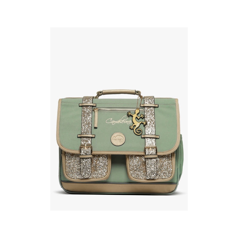 Cartable moyen 38 cm - Glossy green