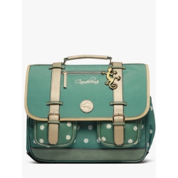 Grand cartable 41 cm - Green marguerite
