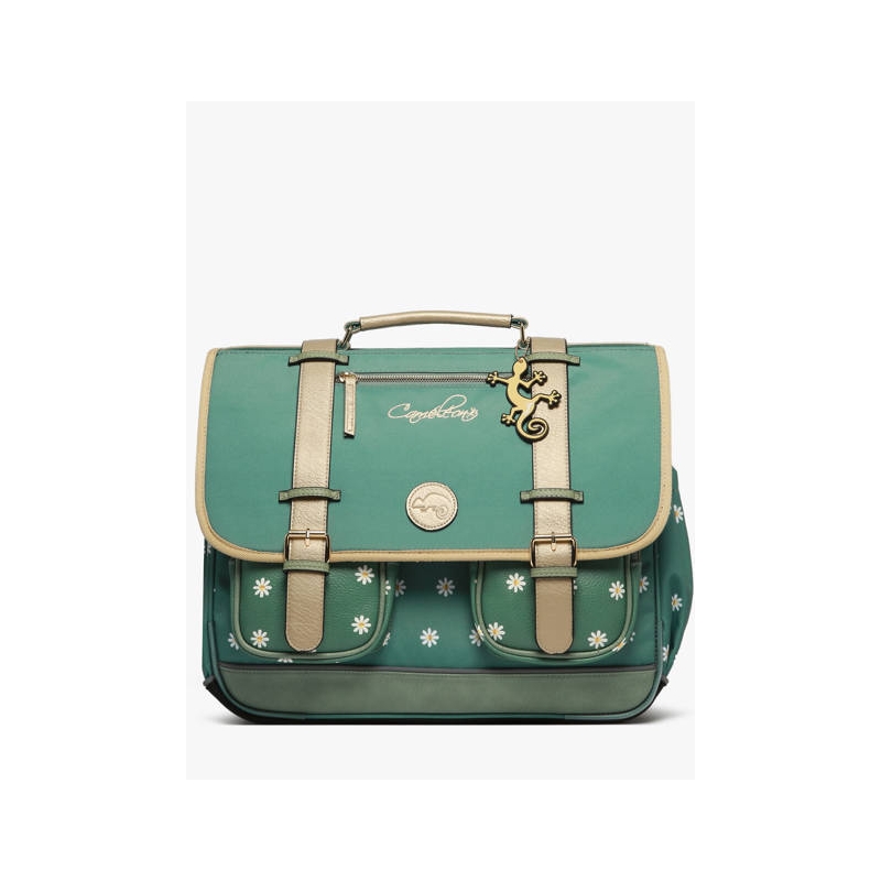Grand cartable 41 cm - Green marguerite