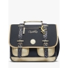 Grand cartable 41 cm - Navy gold léopard