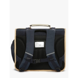 Grand cartable 41 cm - Navy gold léopard