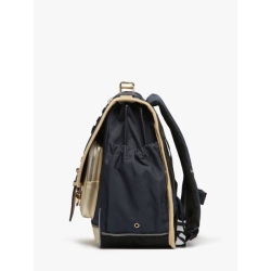 Grand cartable 41 cm - Navy gold léopard