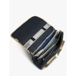 Grand cartable 41 cm - Navy gold léopard