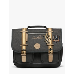 Cartable moyen 38 cm - Grey badges
