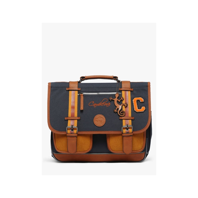 Cartable moyen 38 cm - Mustard badges