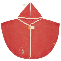 Cape de bain velours - Faon fraise